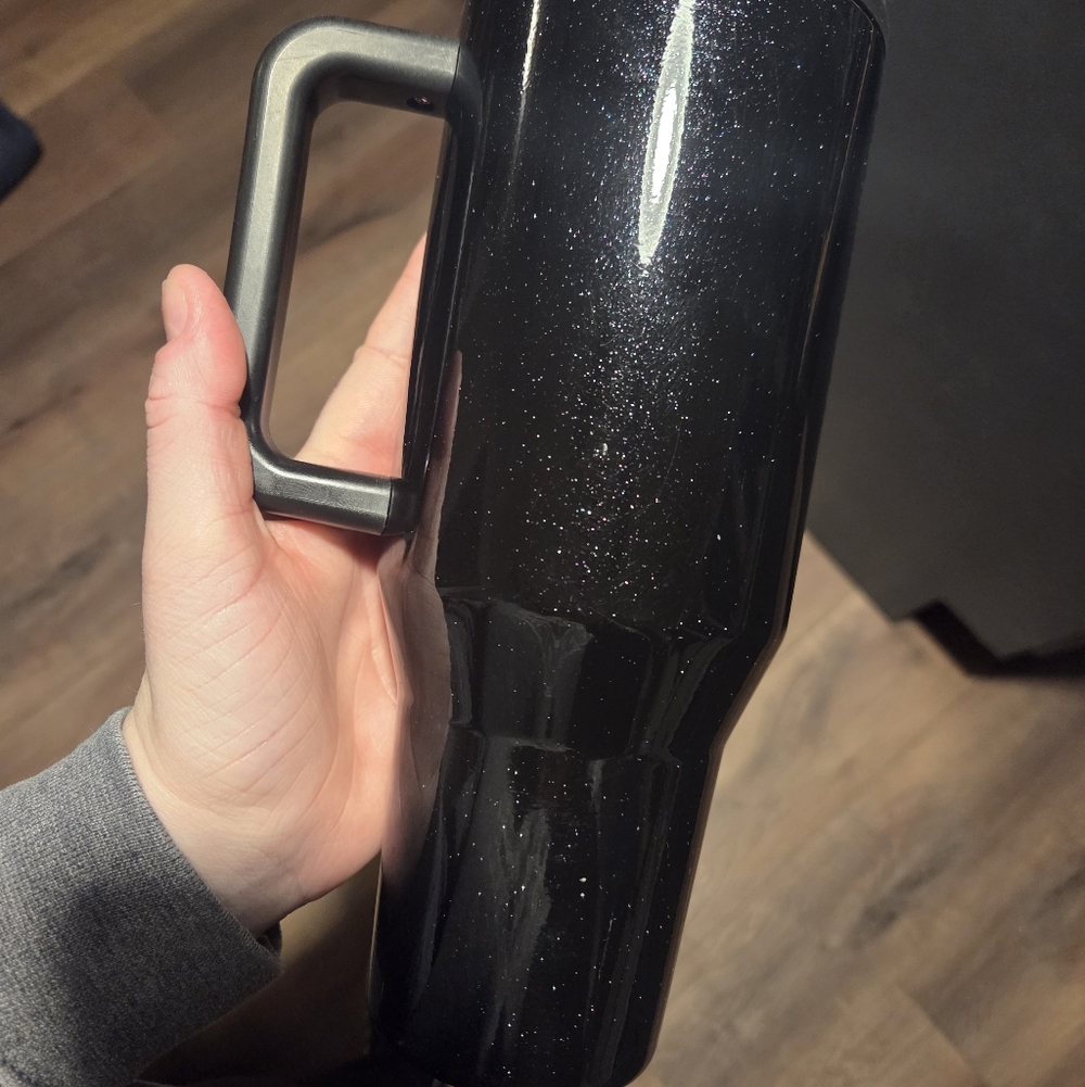 HydroJug Black Sparkle Water Bottle